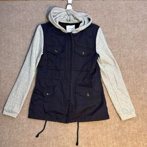 Blossom Clover Sm‎ Women's Hooded Chore Coat Style Jacket